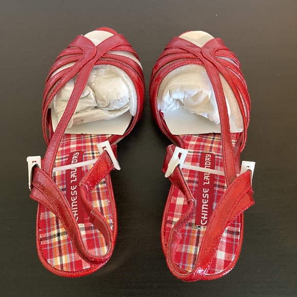 Chinese Laundry Open Toe Sling Back Heels - 7-1/2 - NIB - Picture 7 of 10